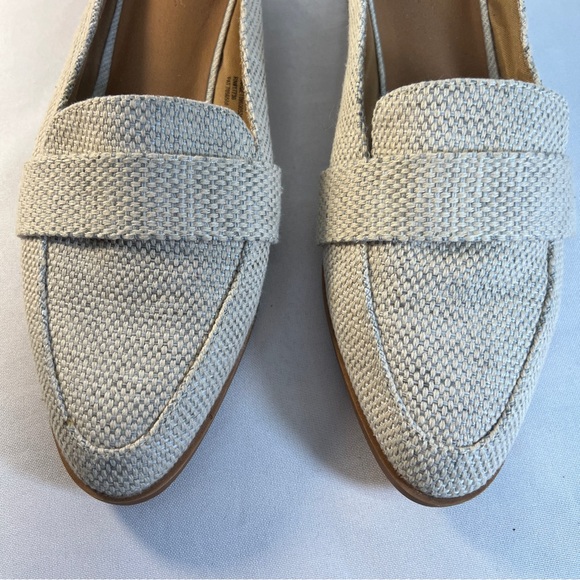 UNIVERSAL THREADS Ivory and Beige Linen-like Fabric Mules SZ 7 - Picture 3 of 13